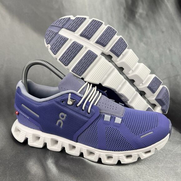 On Running Shoes - ON Running Cloud 5 - Women's 8 Sneakers Blueberry Feather Comfort Shoes 59.98021